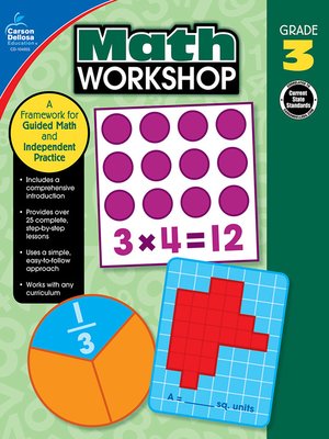 cover image of Math Workshop, Grade 3: a Framework for Guided Math and Independent Practice